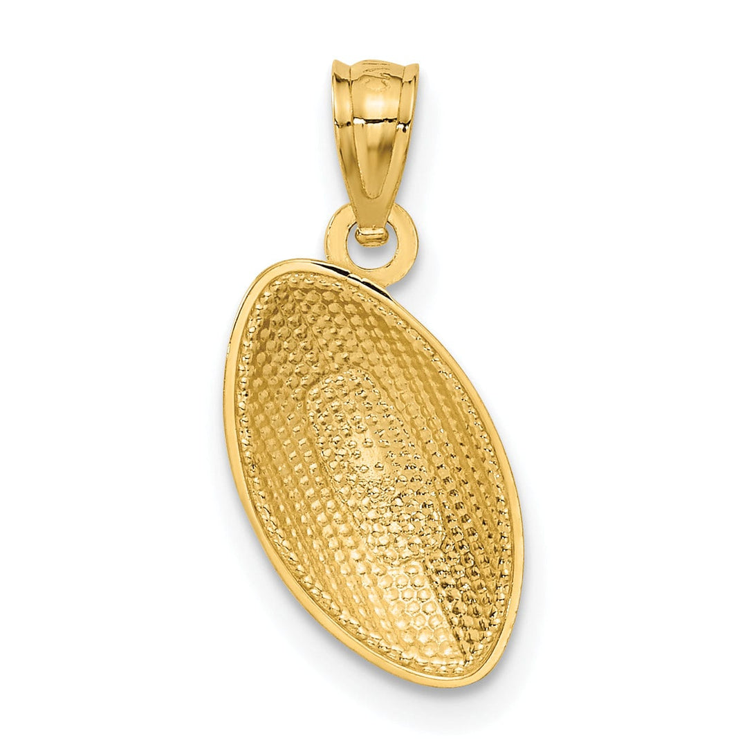 Lovely Rita's Pendants & Charms 14k Yellow Gold Football Charm Pendant