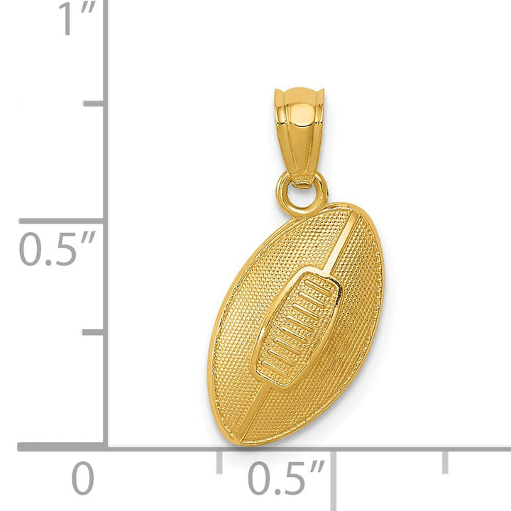 Lovely Rita's Pendants & Charms 14k Yellow Gold Football Charm Pendant