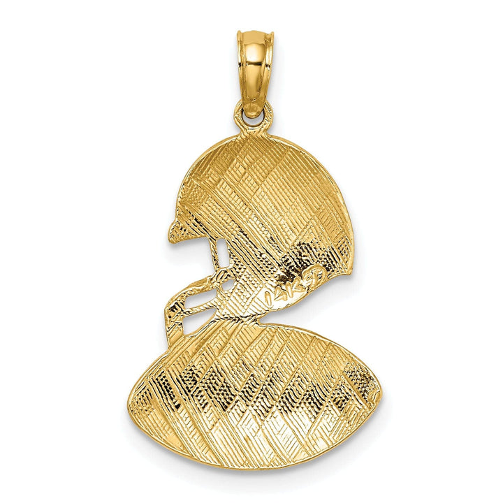 Lovely Rita's Pendants & Charms 14k Yellow Gold Football Helmet Charm Pendant