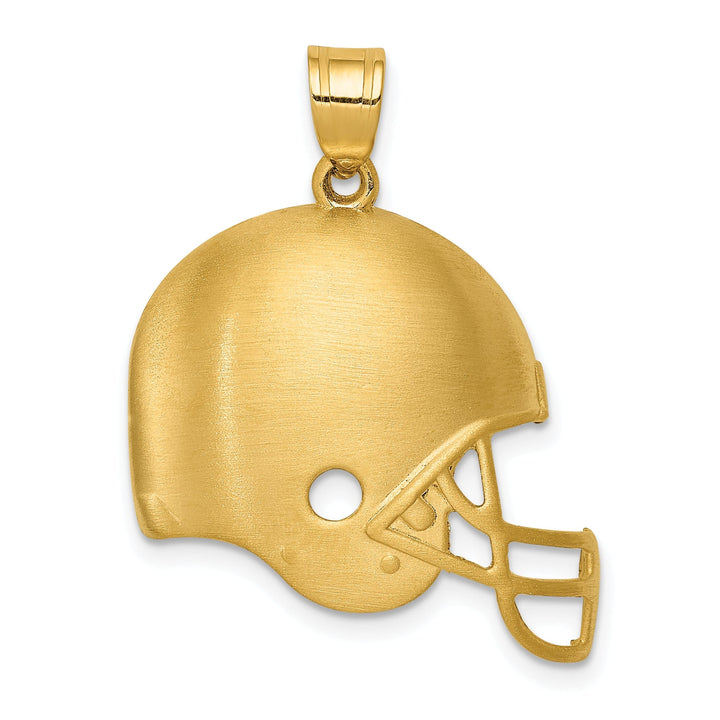 Lovely Rita's Pendants & Charms 14k Yellow Gold Football Helmet Charm Pendant