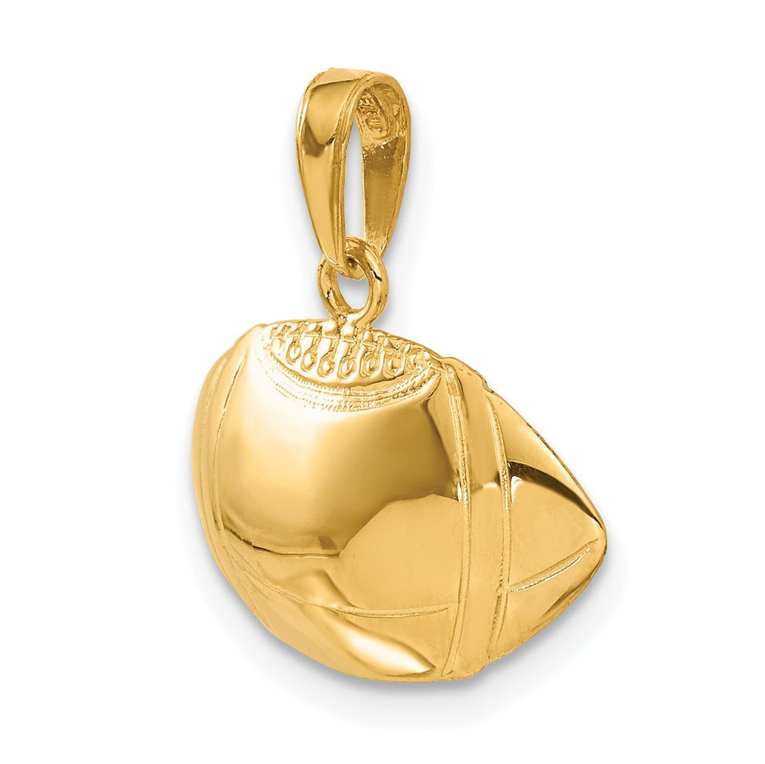 Lovely Rita's Pendants & Charms 14k Yellow Gold Football Profile Pendant