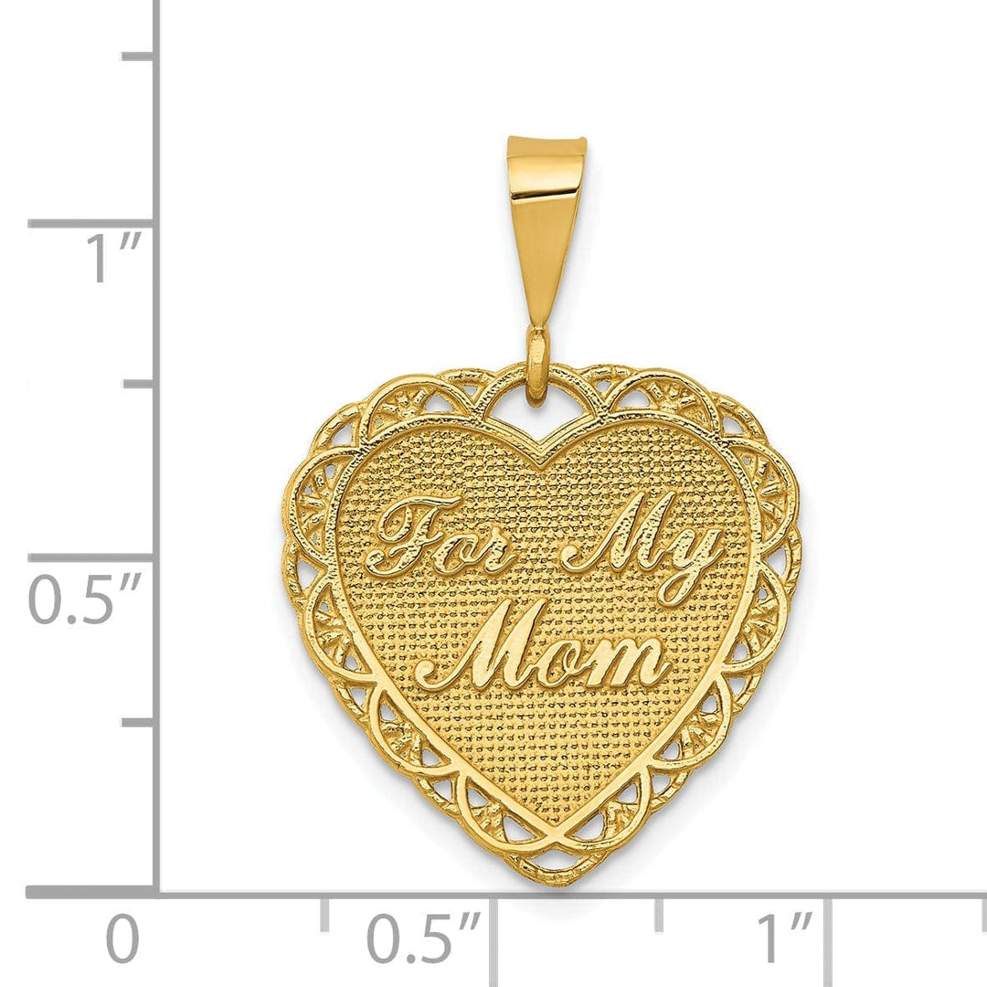 Lovely Rita's Pendants & Charms 14k Yellow Gold for My Mom Charm Pendant