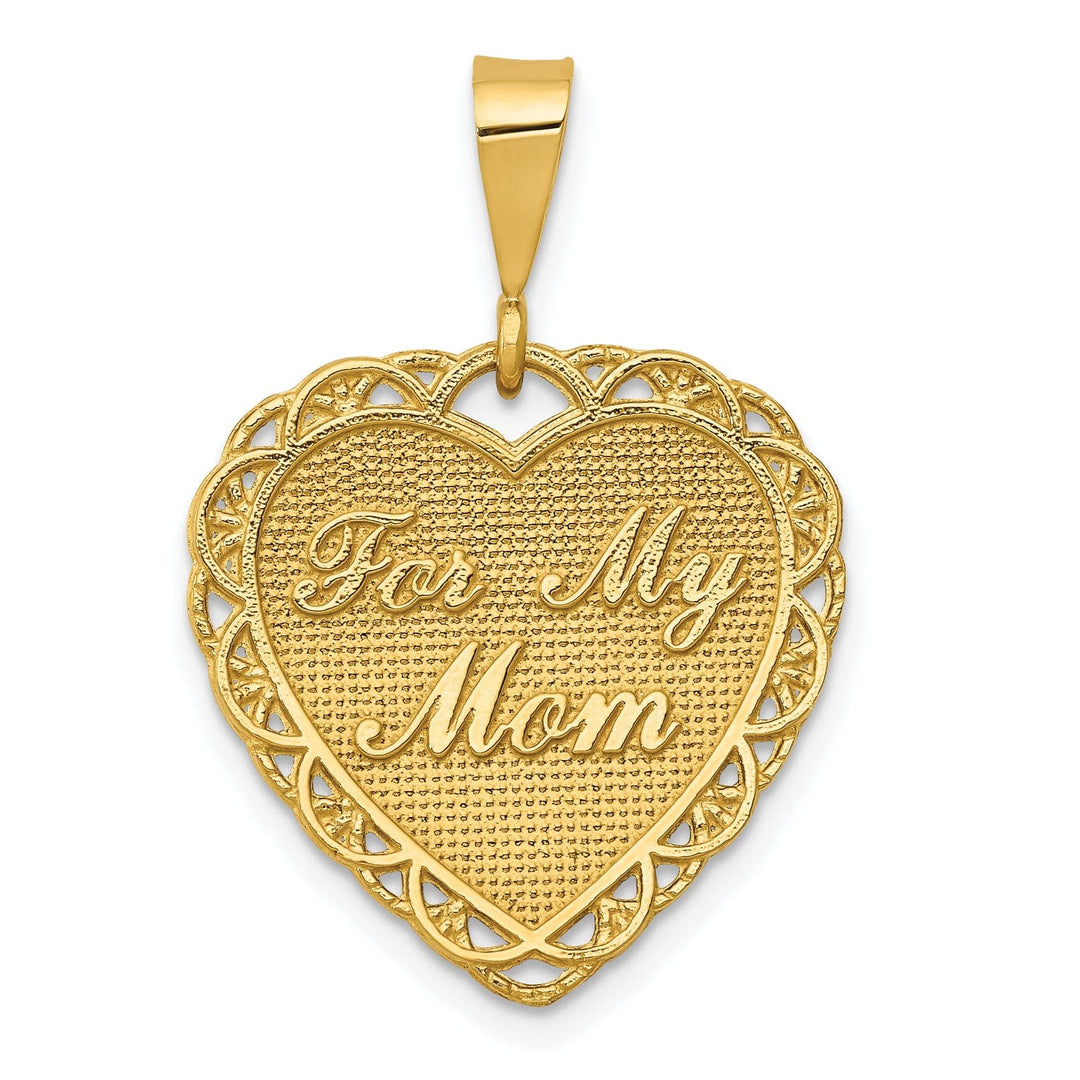 Lovely Rita's Pendants & Charms 14k Yellow Gold for My Mom Charm Pendant