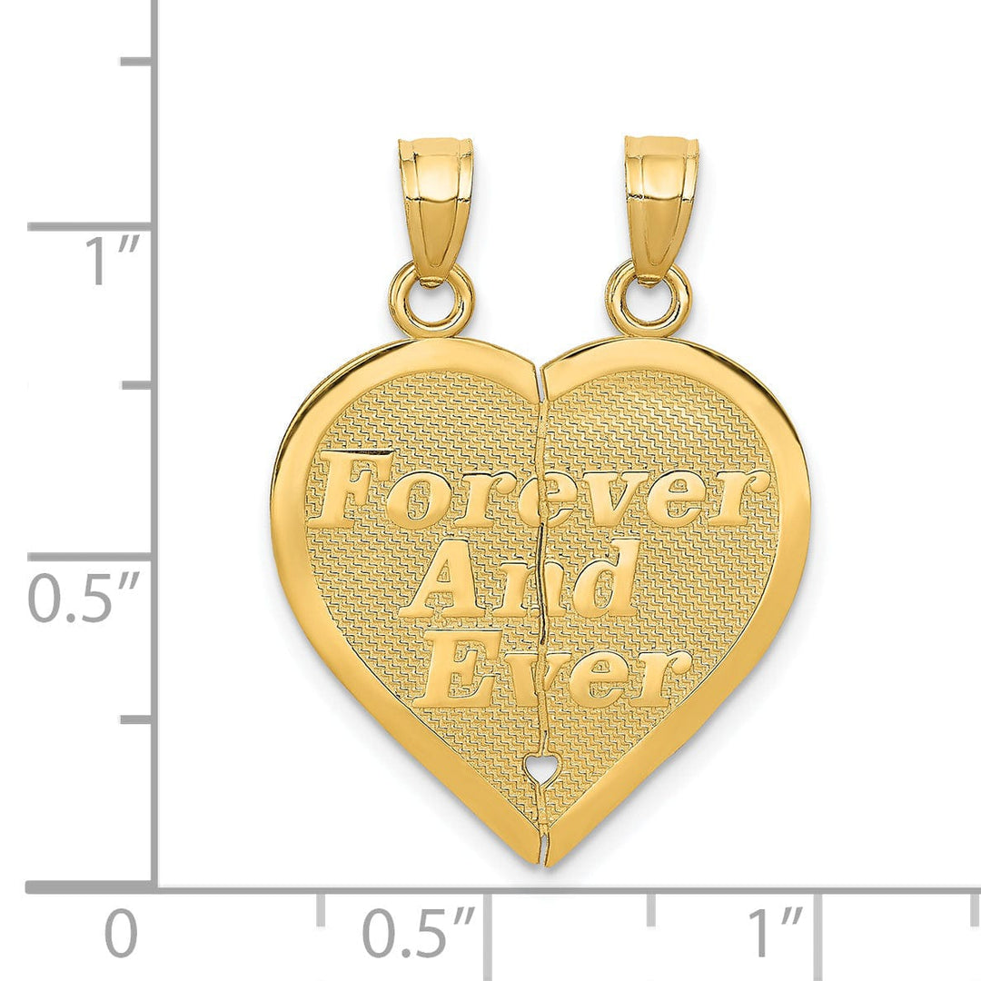 Lovely Rita's Pendants & Charms 14k Yellow Gold Forever Heart Pendant
