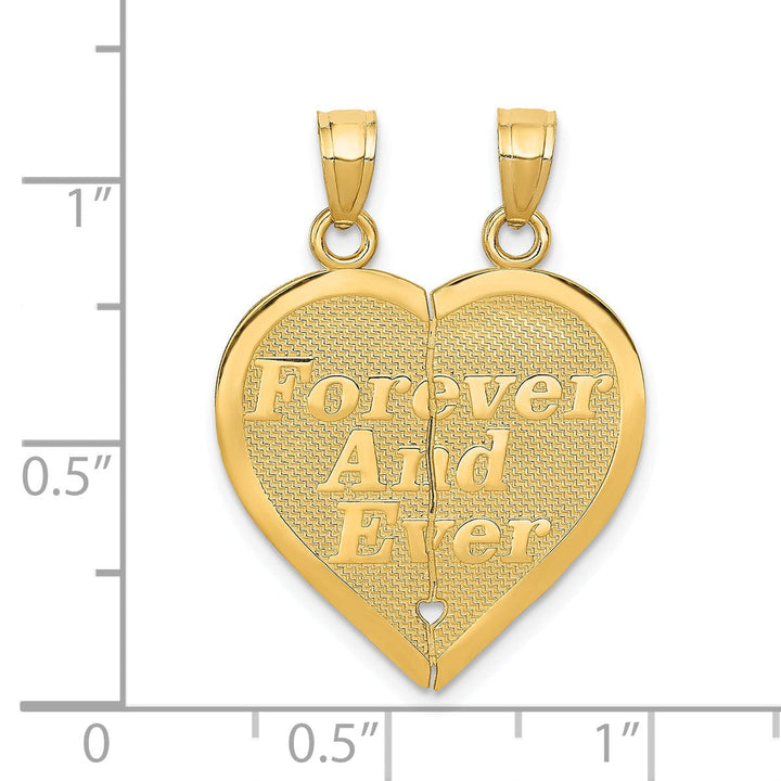 Lovely Rita's Pendants & Charms 14k Yellow Gold Forever Heart Pendant