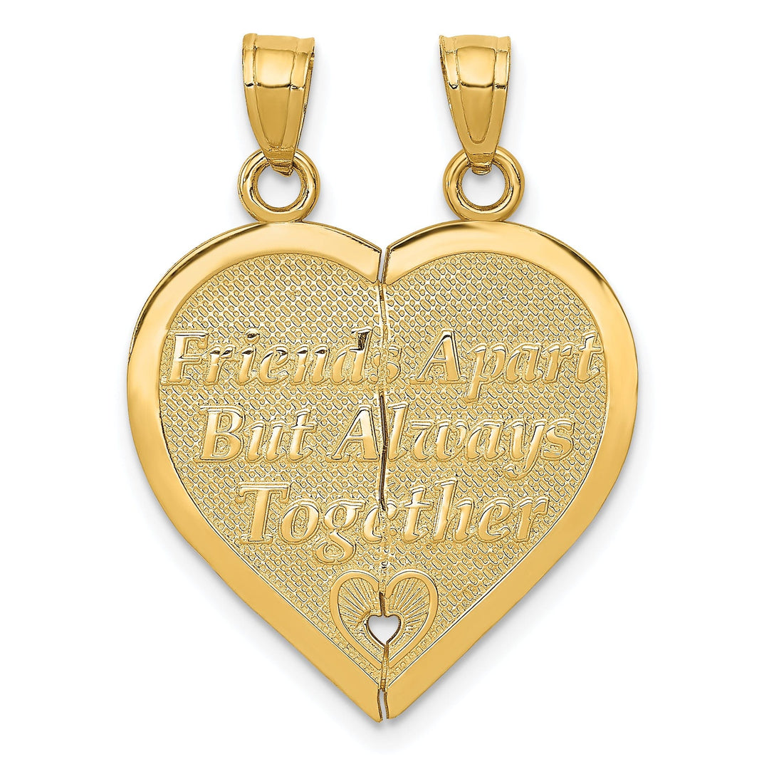 Lovely Rita's Pendants & Charms 14k Yellow Gold Forever Heart Pendant