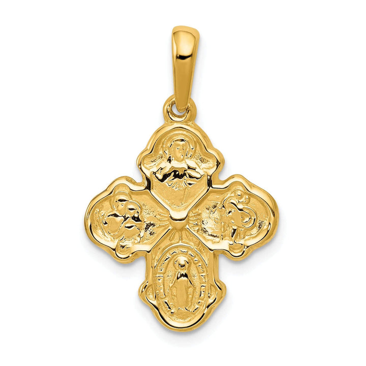 Lovely Rita's Pendants & Charms 14k Yellow Gold Four Way Medal Pendant