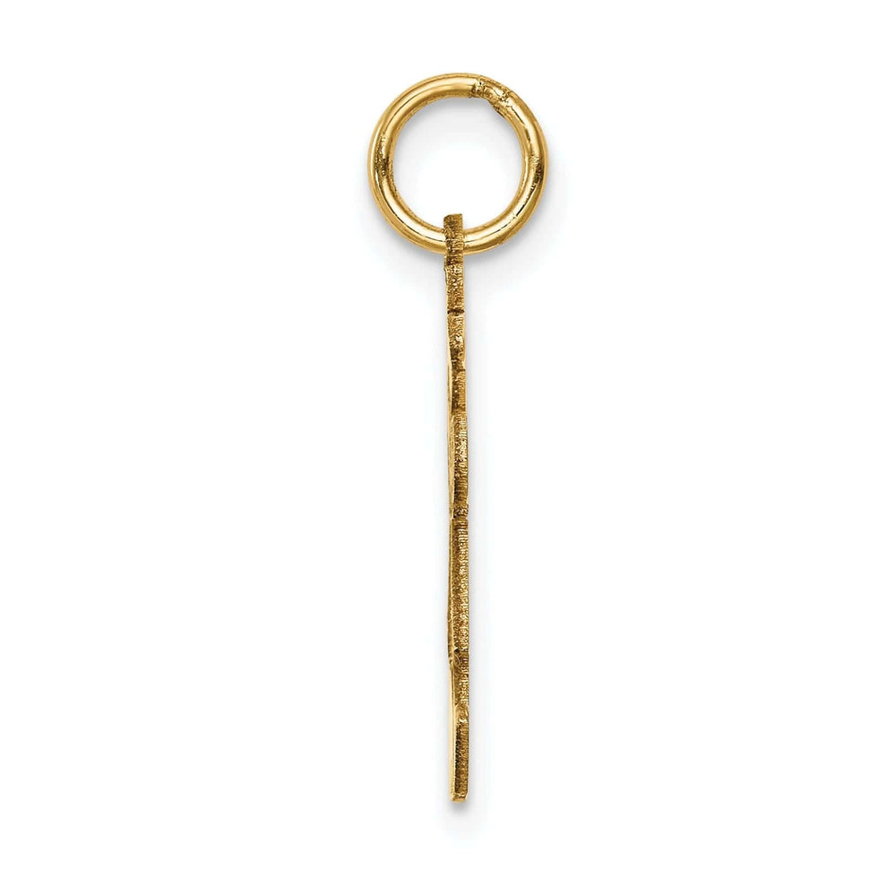 Lovely Rita's Pendants & Charms 14k Yellow Gold Girl in Floral Dress Kiss Charm