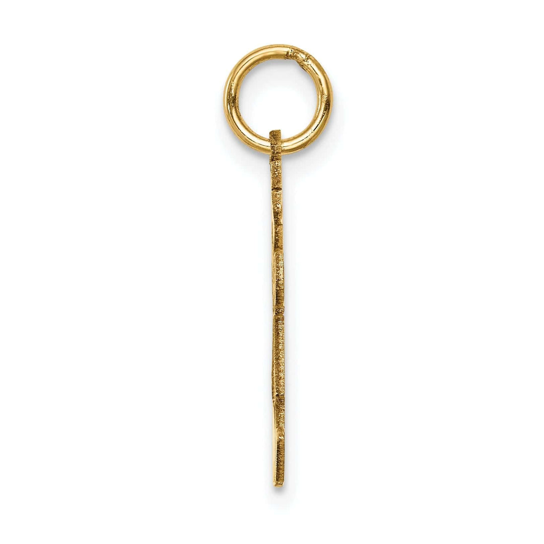 Lovely Rita's Pendants & Charms 14k Yellow Gold Girl in Floral Dress Kiss Charm