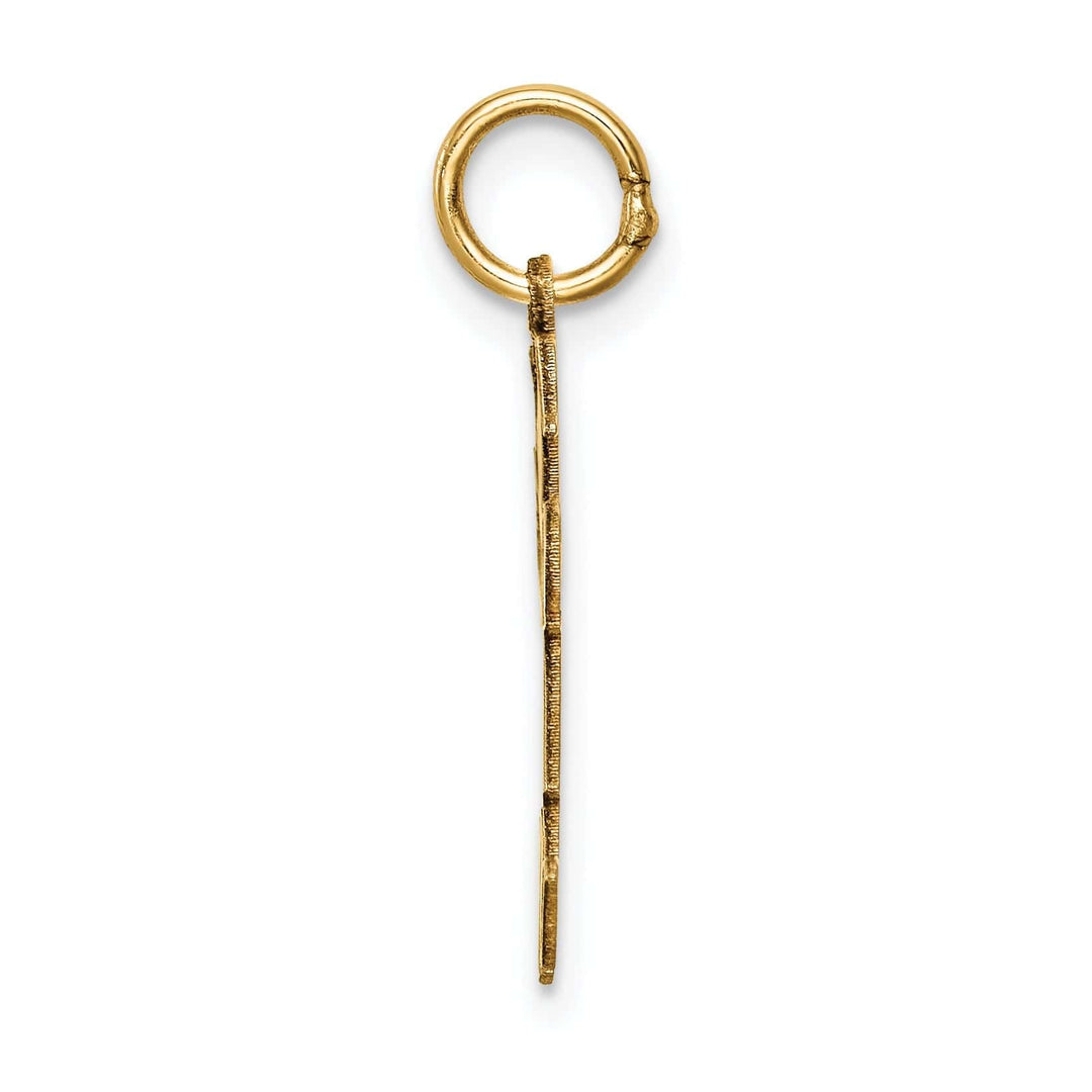 Lovely Rita's Pendants & Charms 14k Yellow Gold Girl With Pigtails Kiss Charm