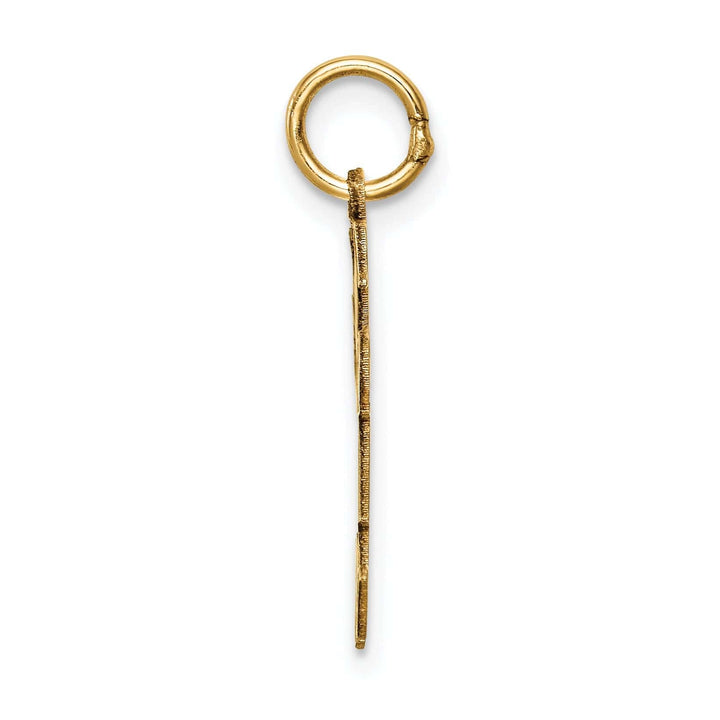 Lovely Rita's Pendants & Charms 14k Yellow Gold Girl With Pigtails Kiss Charm