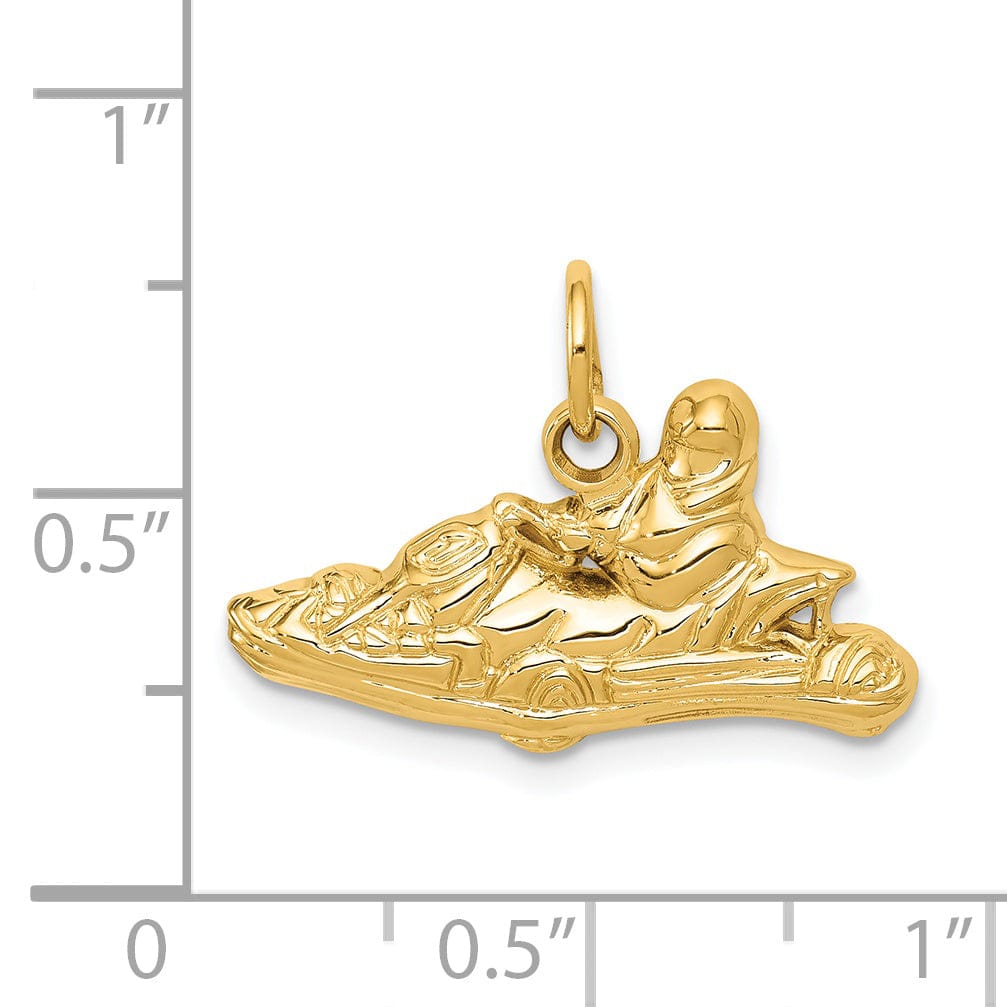 Lovely Rita's Pendants & Charms 14k Yellow Gold Go-Kart Charm