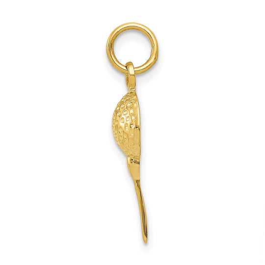 14K Gold Golf Charm Pendants & Necklaces | Shop Now – Jewelryshopping.com