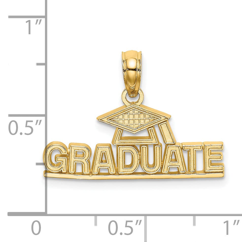 Lovely Rita's Pendants & Charms 14k Yellow Gold Graduate Charm