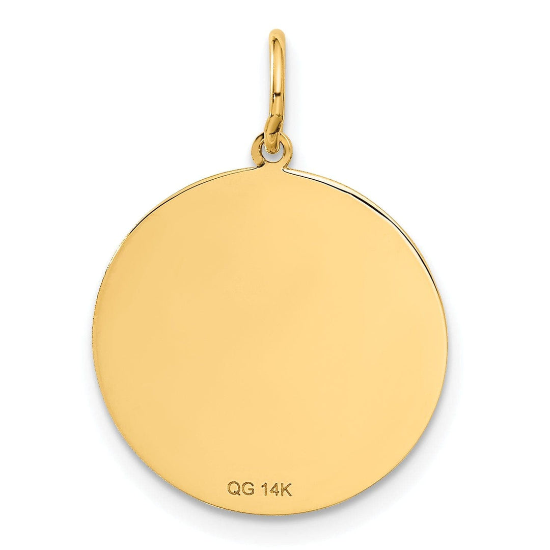 Lovely Rita's Pendants & Charms 14k Yellow Gold Graduation Day Disc Charm