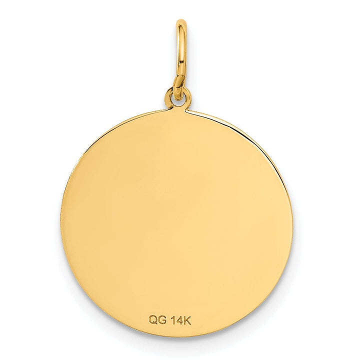 Lovely Rita's Pendants & Charms 14k Yellow Gold Graduation Day Disc Charm
