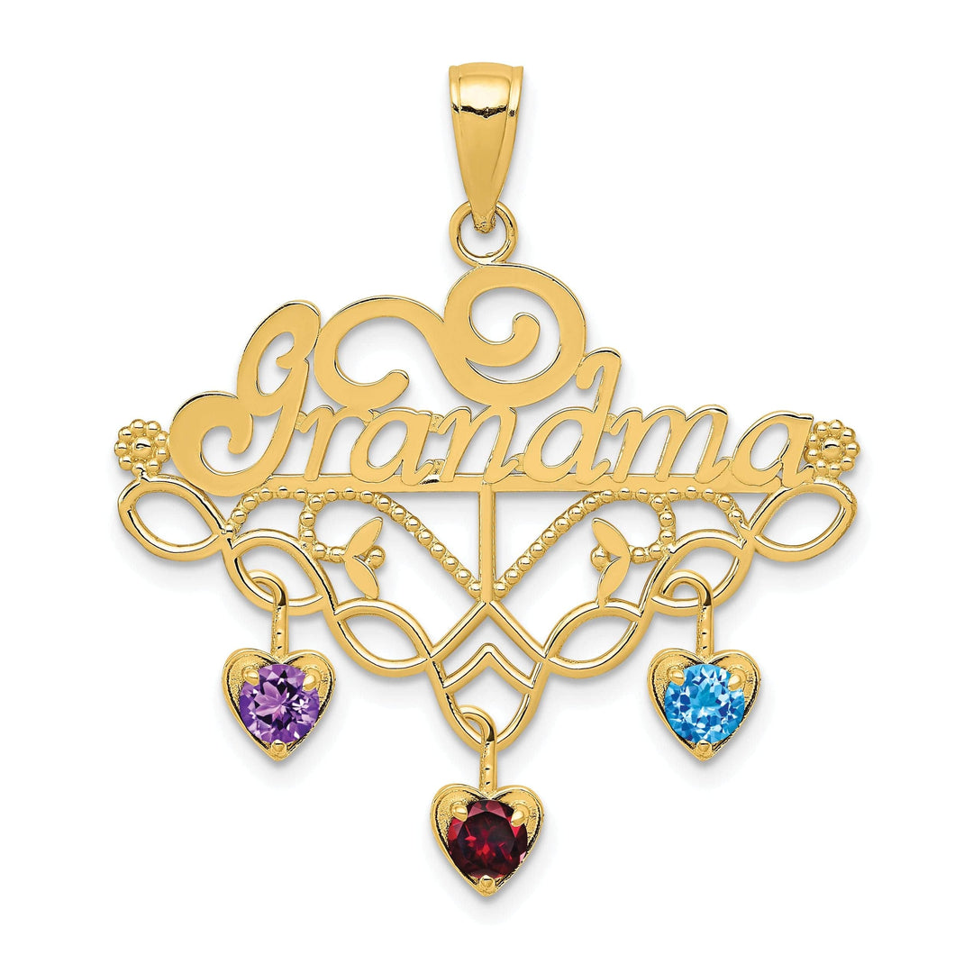 Lovely Rita's Pendants & Charms 14k Yellow Gold Grandma Charm Holder Pendant
