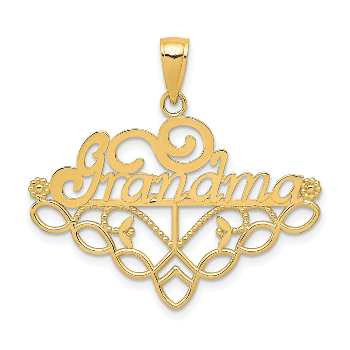 Lovely Rita's Pendants & Charms 14k Yellow Gold Grandma Charm Holder Pendant