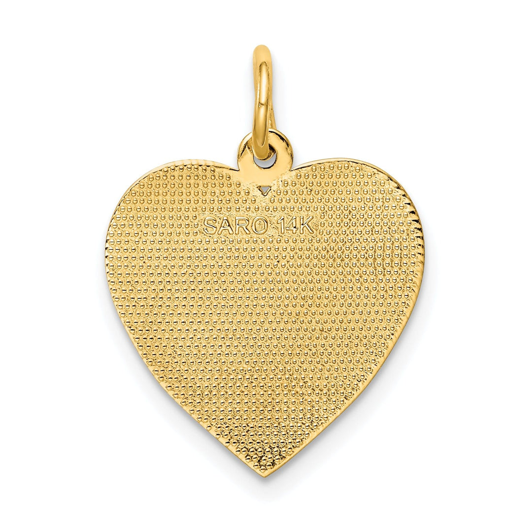 Lovely Rita's Pendants & Charms 14k Yellow Gold Grandma Heart Charm