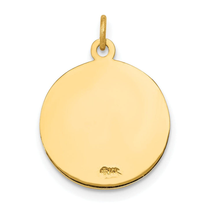 Lovely Rita's Pendants & Charms 14k Yellow Gold Guardian Angel Medal Pendant