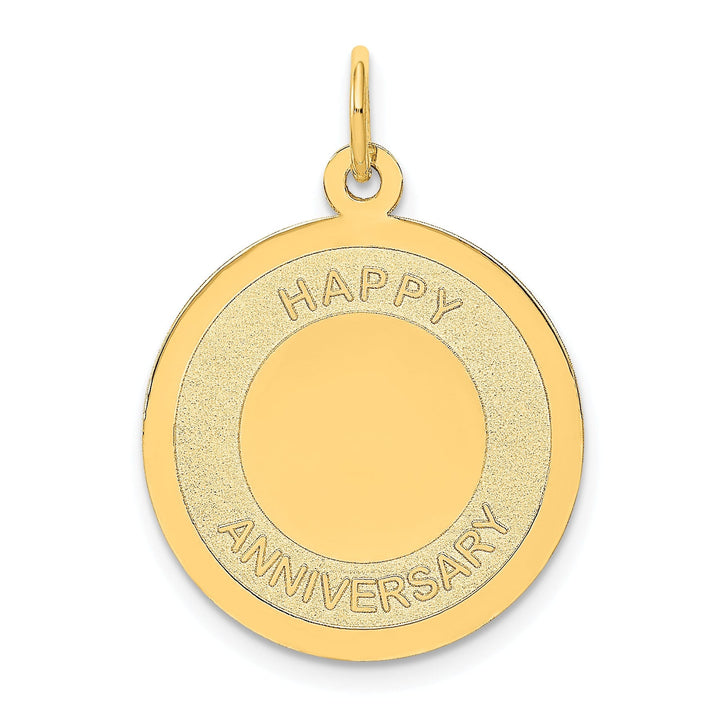 Lovely Rita's Pendants & Charms 14k Yellow Gold Happy Anniversary Charm Pendant