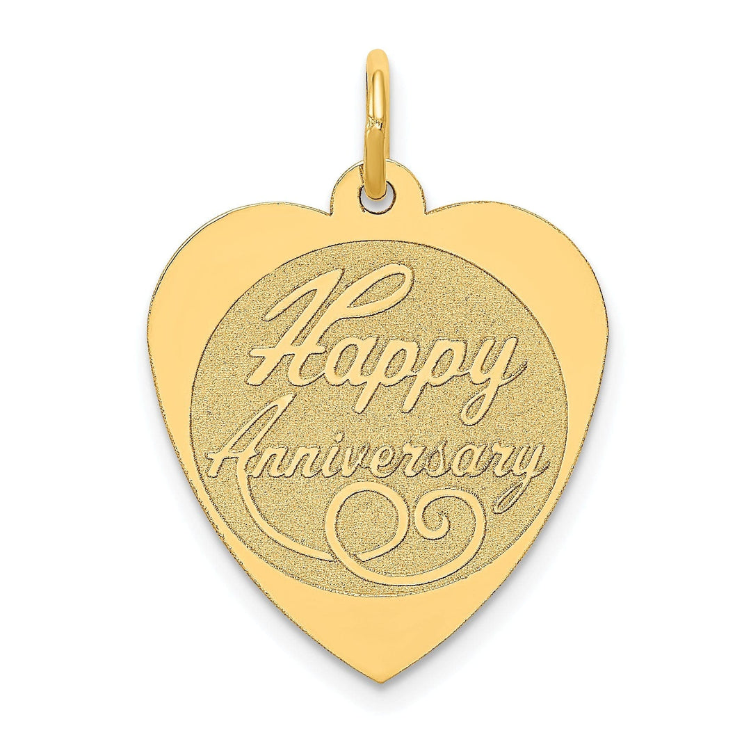 Lovely Rita's Pendants & Charms 14k Yellow Gold Happy Anniversary Charm Pendant