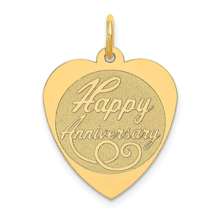 Lovely Rita's Pendants & Charms 14k Yellow Gold Happy Anniversary Charm Pendant