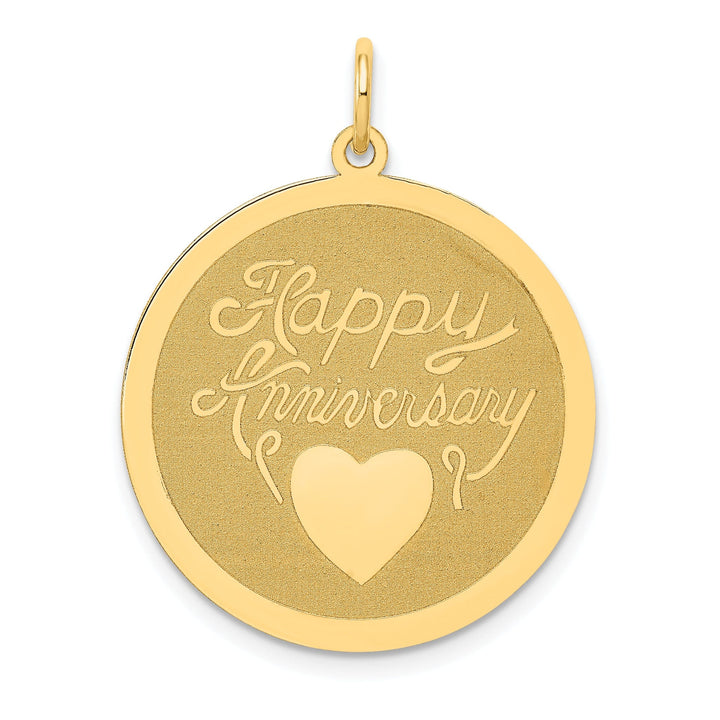 Lovely Rita's Pendants & Charms 14k Yellow Gold Happy Anniversary Charm Pendant