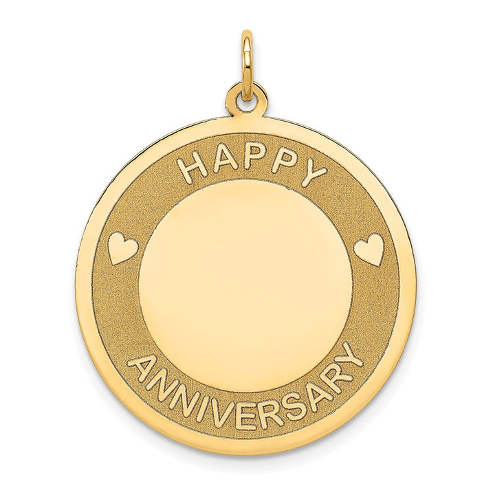 Lovely Rita's Pendants & Charms 14k Yellow Gold Happy Anniversary Charm Pendant