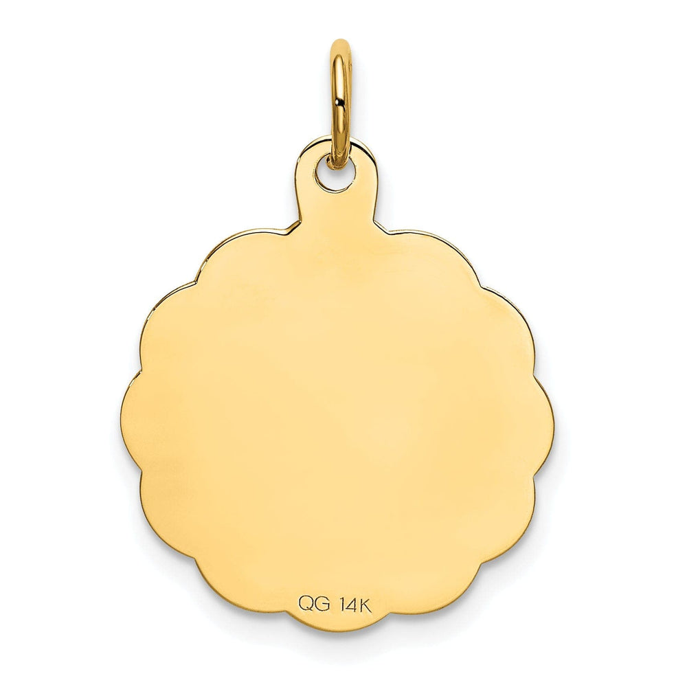 Lovely Rita's Pendants & Charms 14K Yellow Gold HAPPY BIRTHDAY Round Disc Pendant