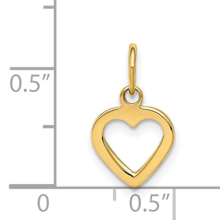 Lovely Rita's Pendants & Charms 14k Yellow Gold Heart Charm