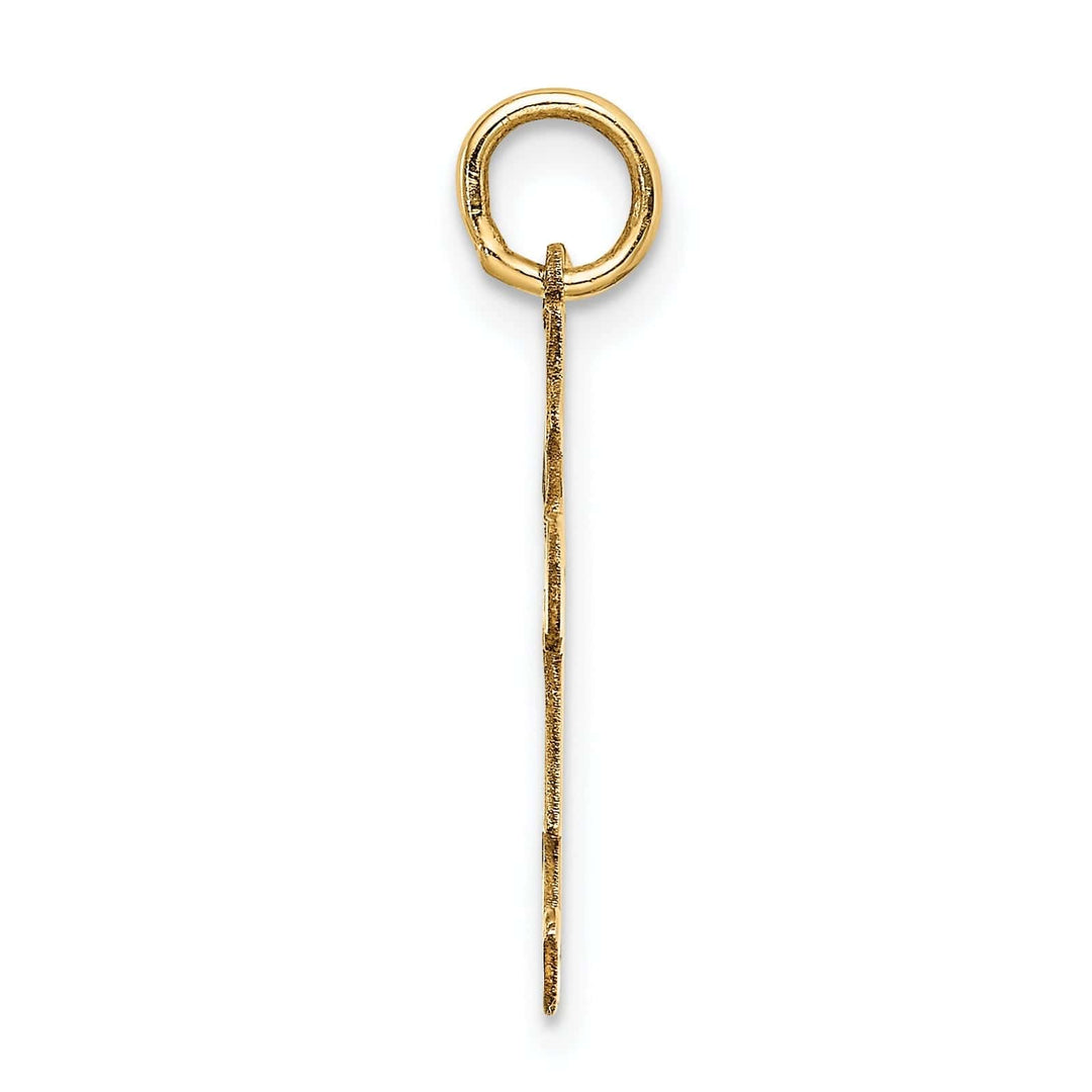 Lovely Rita's Pendants & Charms 14k Yellow Gold Heart Girl With Bow Kiss Charm