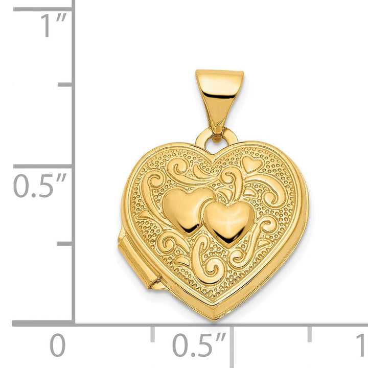 Lovely Rita's Pendants & Charms 14k Yellow Gold Heart Locket