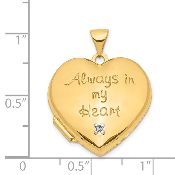 Lovely Rita's Pendants & Charms 14k Yellow Gold Heart Locket