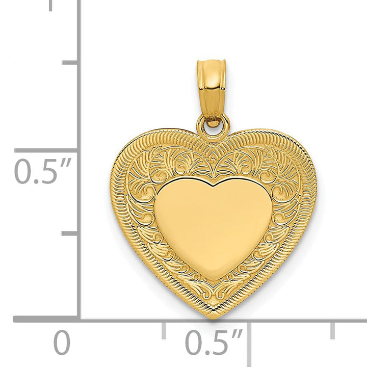 Lovely Rita's Pendants & Charms 14k Yellow Gold Heart Pendant
