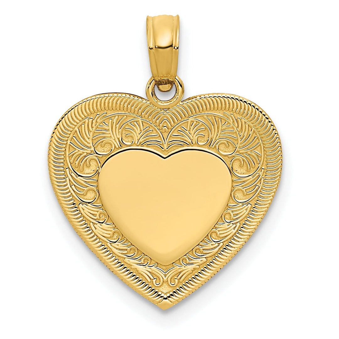 Lovely Rita's Pendants & Charms 14k Yellow Gold Heart Pendant