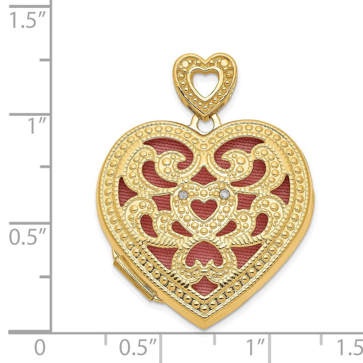 Lovely Rita's Pendants & Charms 14k Yellow Gold Heart Vintage Locket