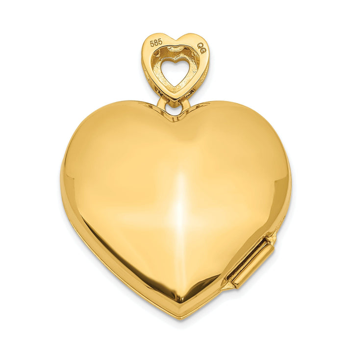 Lovely Rita's Pendants & Charms 14k Yellow Gold Heart Vintage Locket