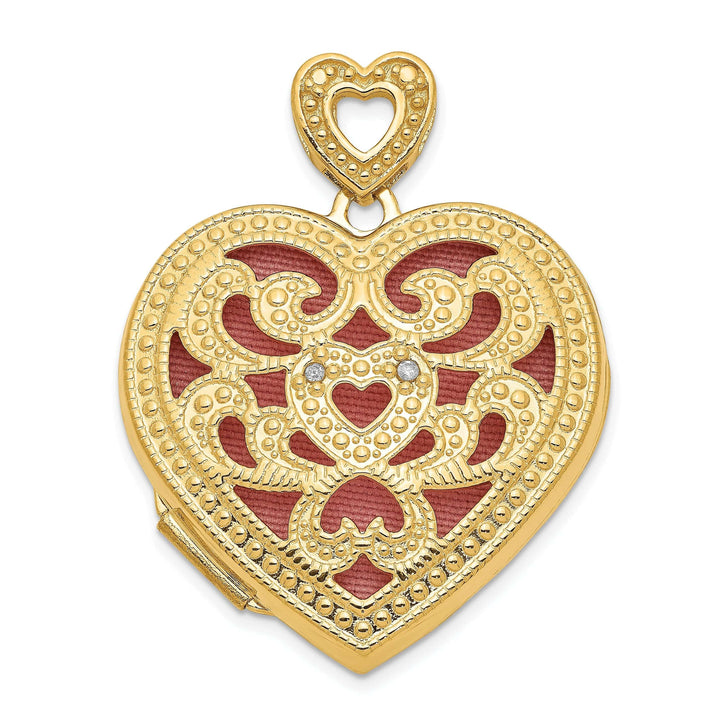 Lovely Rita's Pendants & Charms 14k Yellow Gold Heart Vintage Locket