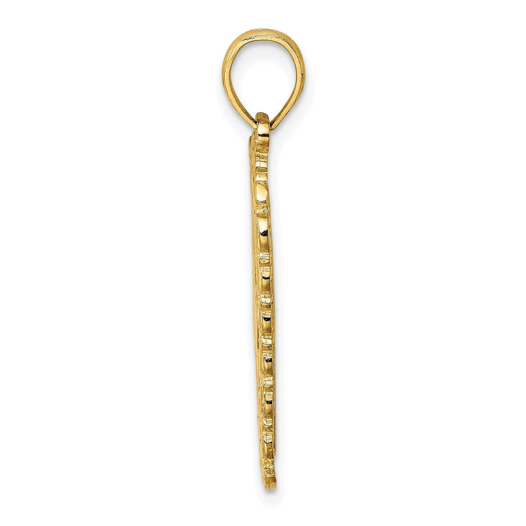Lovely Rita's Pendants & Charms 14K Yellow Gold Hearts with Ace Playing Card Pendant