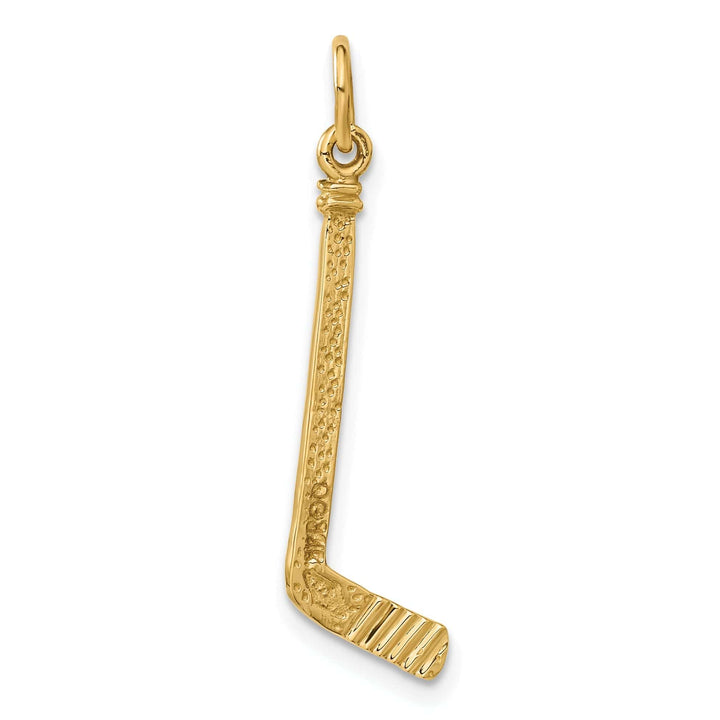 Lovely Rita's Pendants & Charms 14k Yellow Gold Hockey Stick Charm Pendant