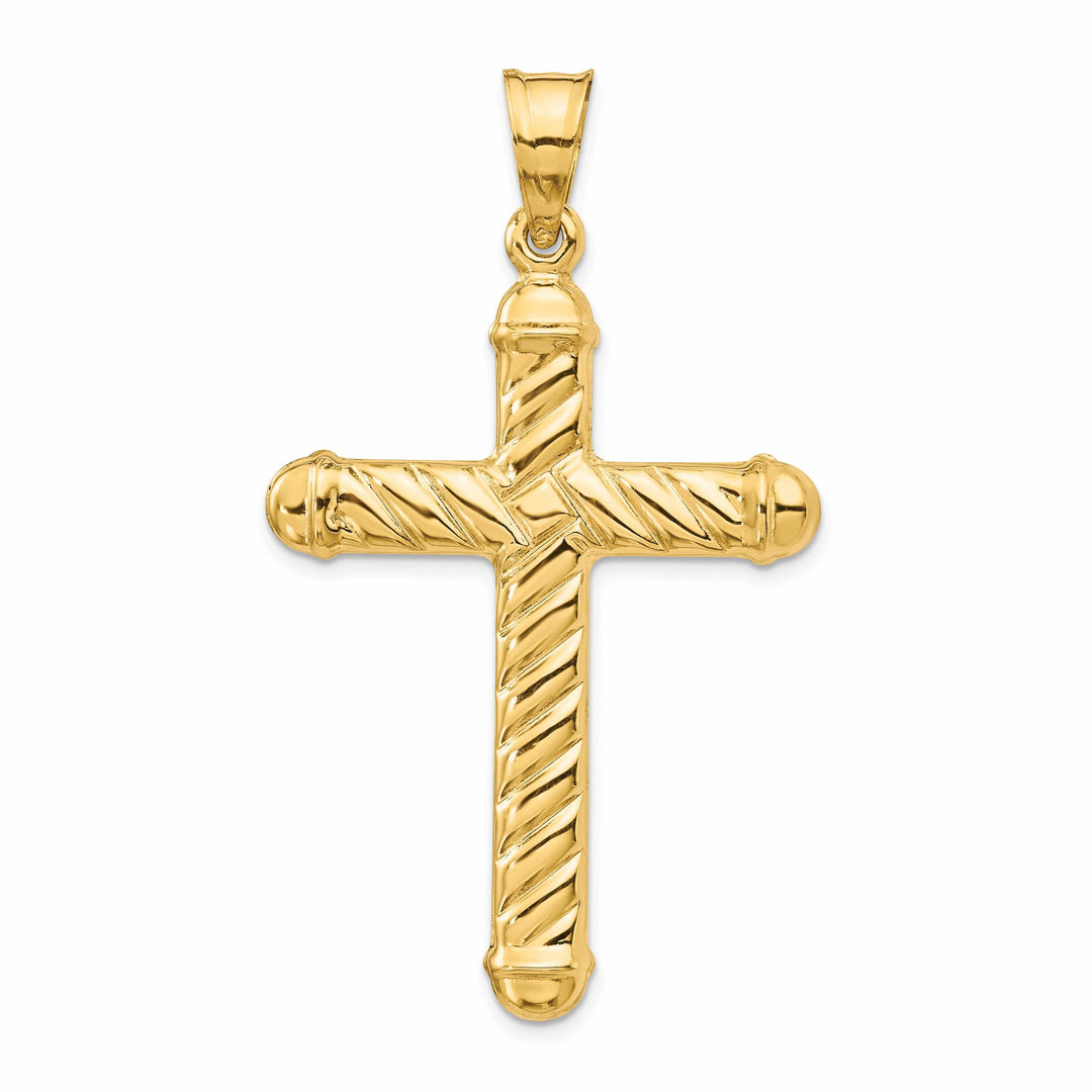 Lovely Rita's Pendants & Charms 14k Yellow Gold Hollow Cross Pendant