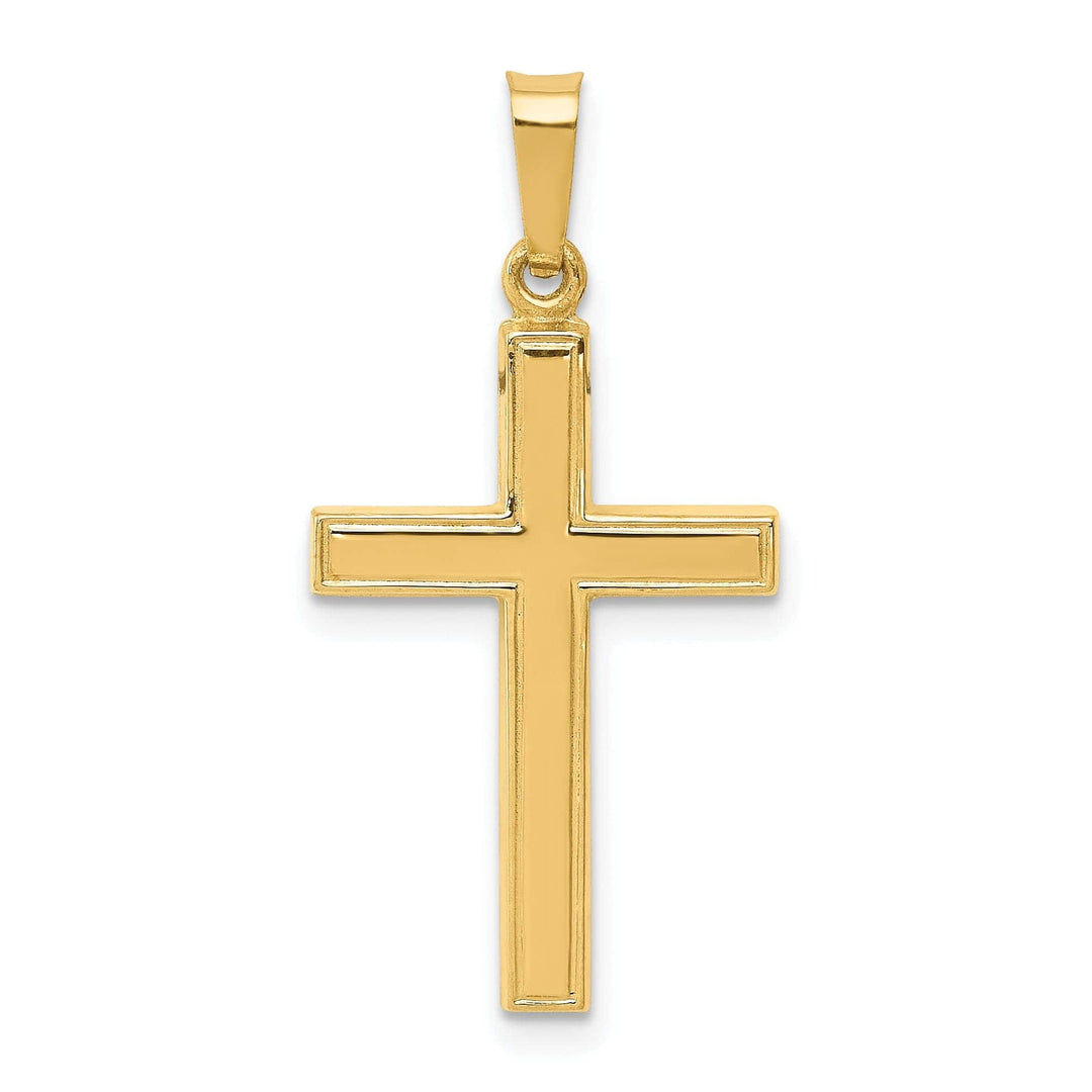 Lovely Rita's Pendants & Charms 14k Yellow Gold Hollow Cross Pendant