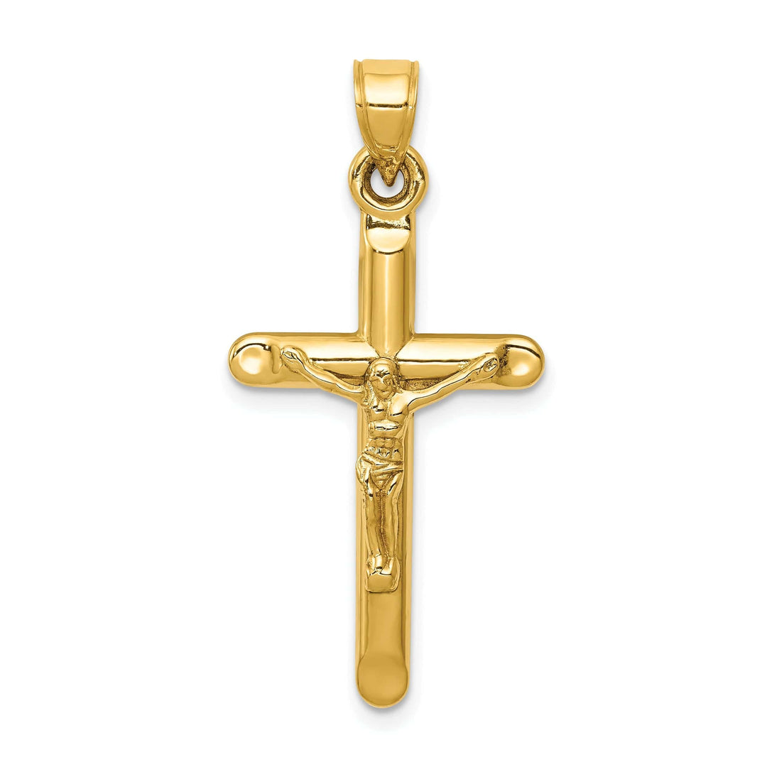 Lovely Rita's Pendants & Charms 14k Yellow Gold Hollow Crucifix Pendant