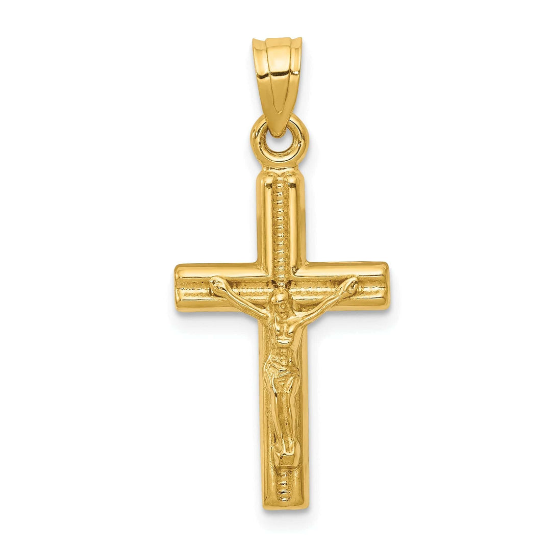 Lovely Rita's Pendants & Charms 14k Yellow Gold Hollow Crucifix Pendant
