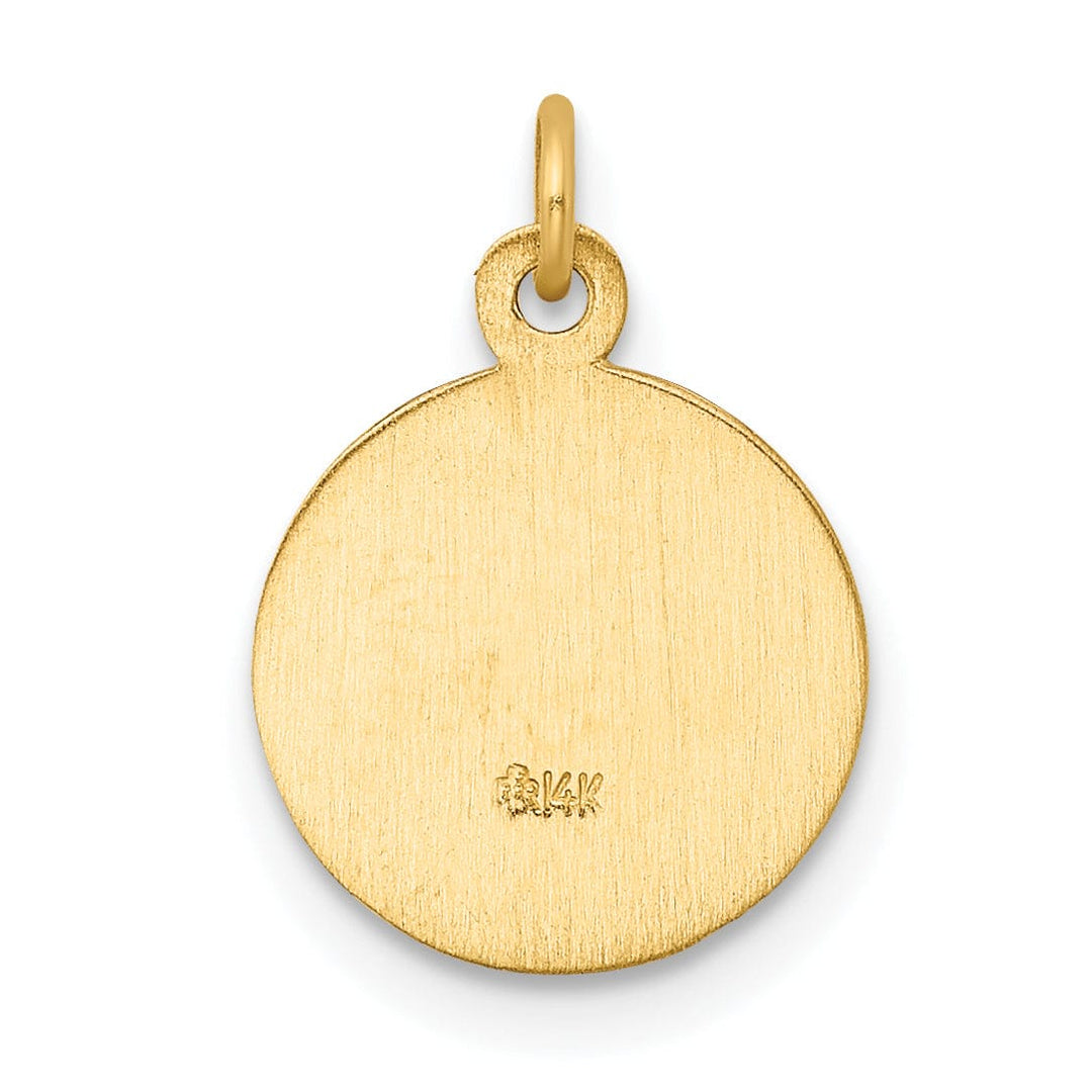 Lovely Rita's Pendants & Charms 14K Yellow Gold Holy Communion with Chalice Cup Disc Medal Pendant