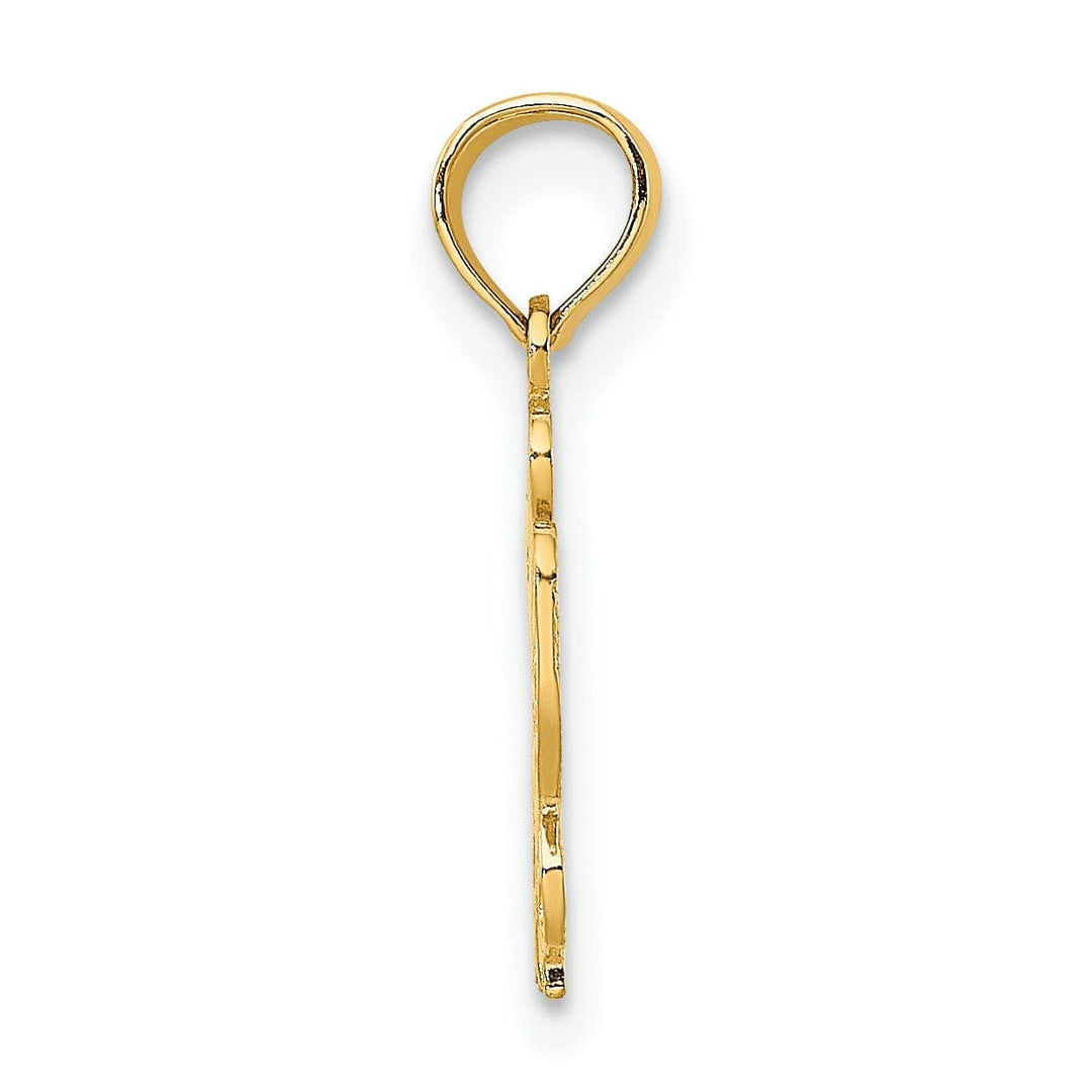 Lovely Rita's Pendants & Charms 14K Yellow Gold I HEART Butterfly Charm Pendant