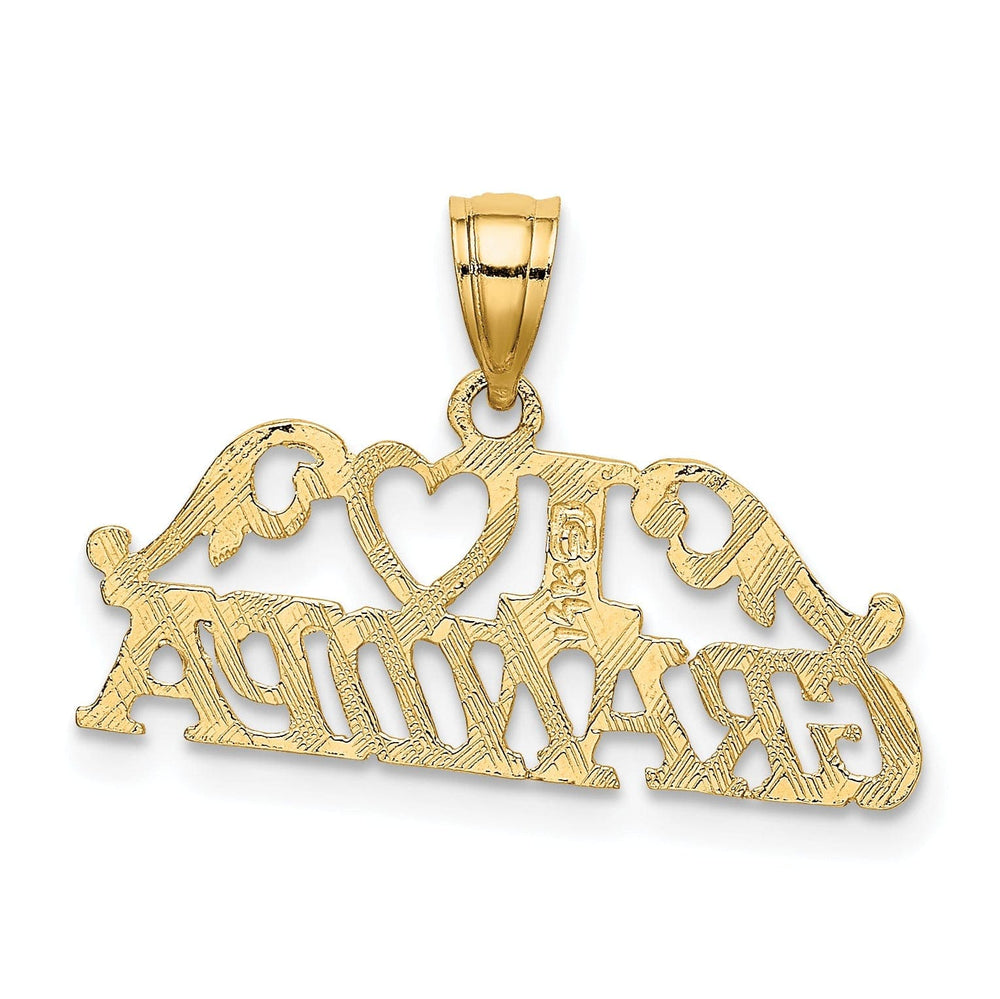 Lovely Rita's Pendants & Charms 14k Yellow Gold I HEART Design GRANDPA Pendant