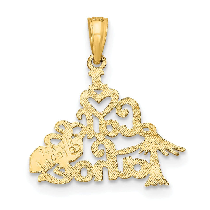 Lovely Rita's Pendants & Charms 14K Yellow Gold I HEART LAKE TAHOE with Dice Design Pendant