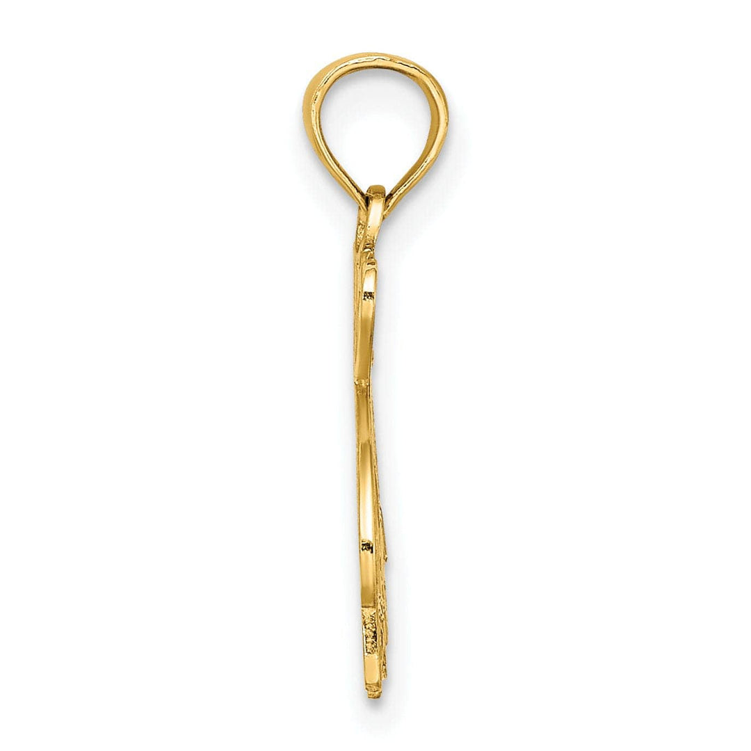 Lovely Rita's Pendants & Charms 14K Yellow Gold I HEART SIESTA KEY with Dolphin Swimming Pendant